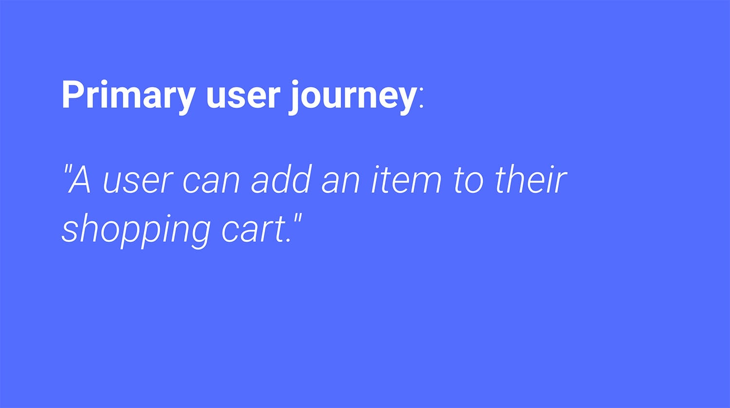 A table with primary use cases as rows and checklist items as columns.