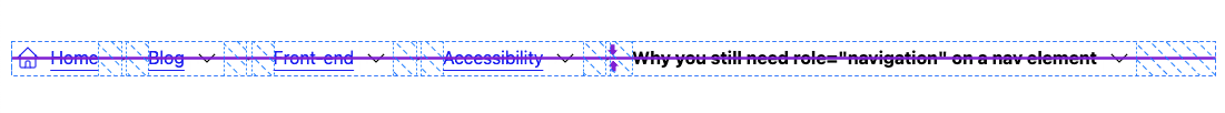 DevTools affichant l&#39;alignement de la navigation par fil d&#39;Ariane avec la fonctionnalité de superposition flexbox.