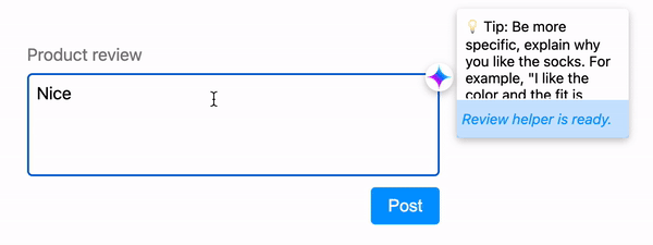 Example animation during inference.