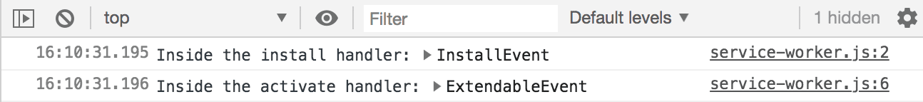 顯示服務工作人員已安裝並啟用。