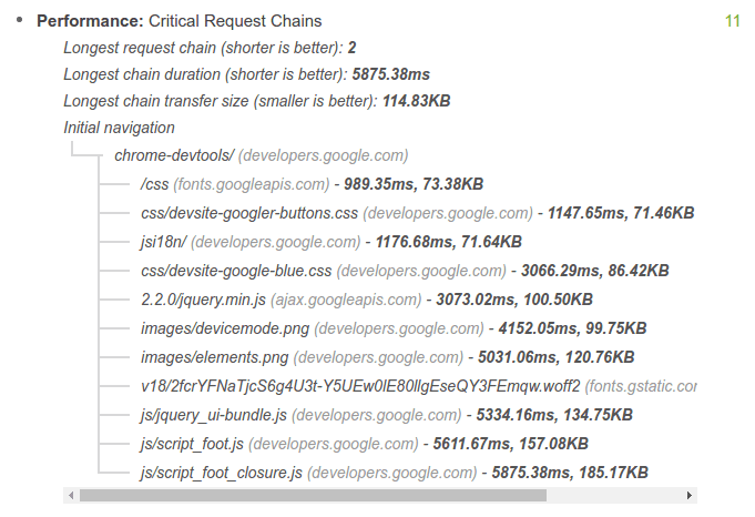 عمليات تدقيق الأداء في &quot;منارة Google&quot;