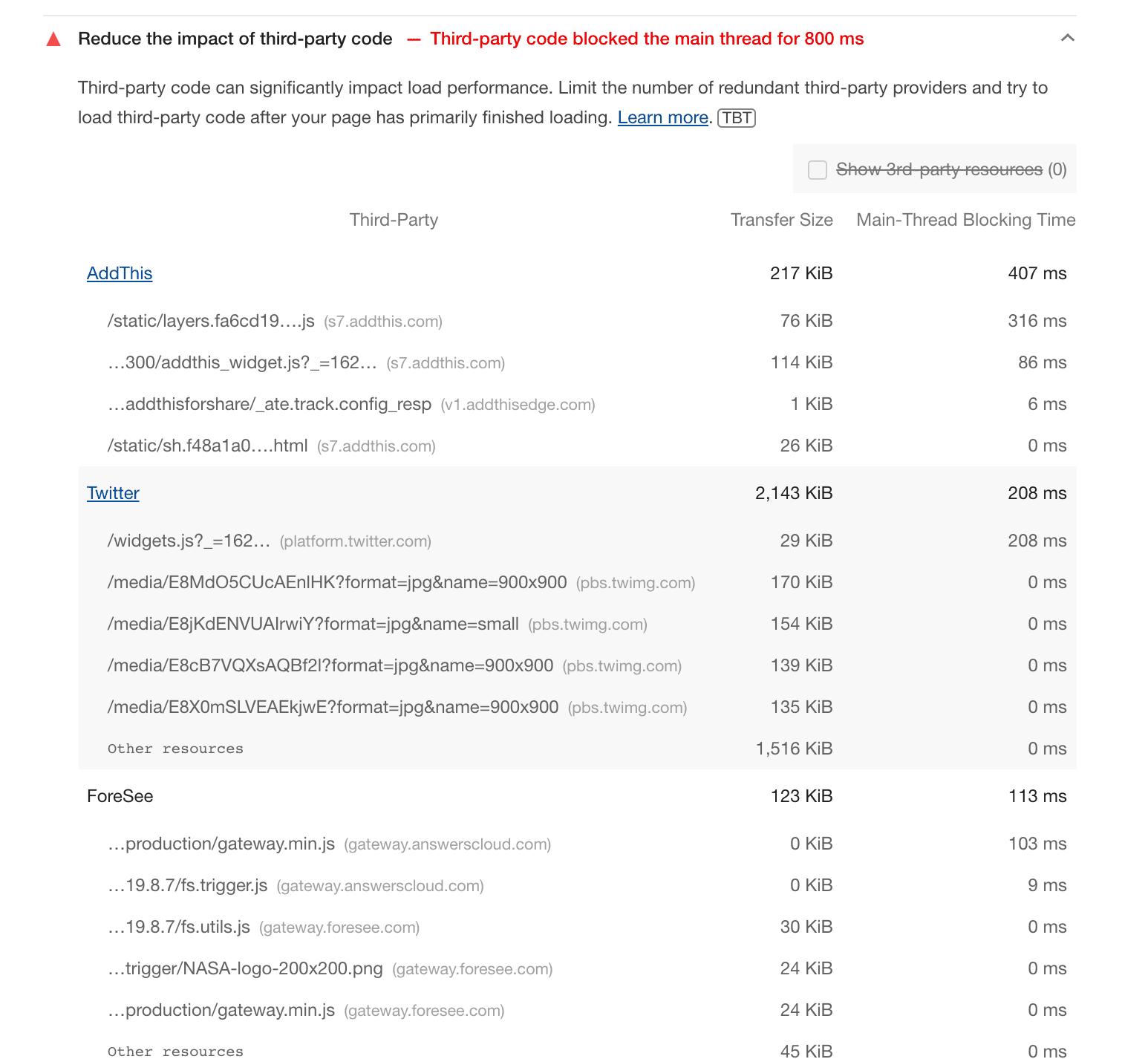 Auswirkungen von Drittanbieter-Code minimieren