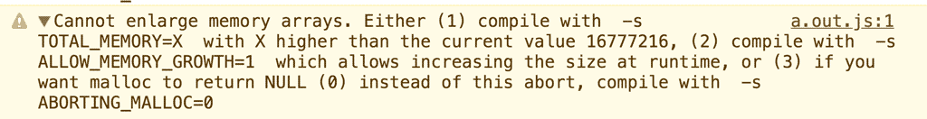 Captura de pantalla de la consola de DevTools en la que se muestra un error.