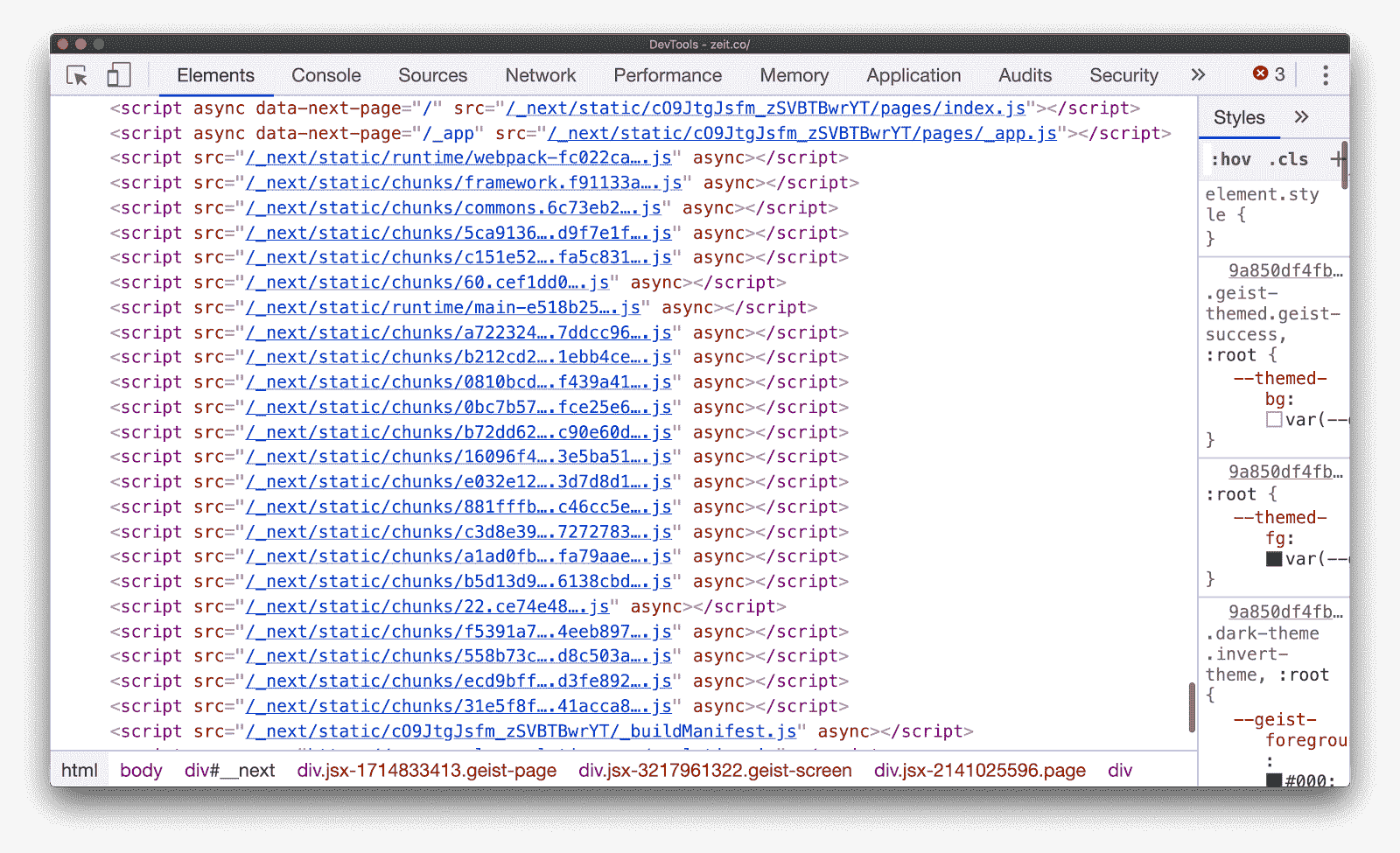Ausgabe mehrerer freigegebener Blöcke in einer Next.js-Anwendung.