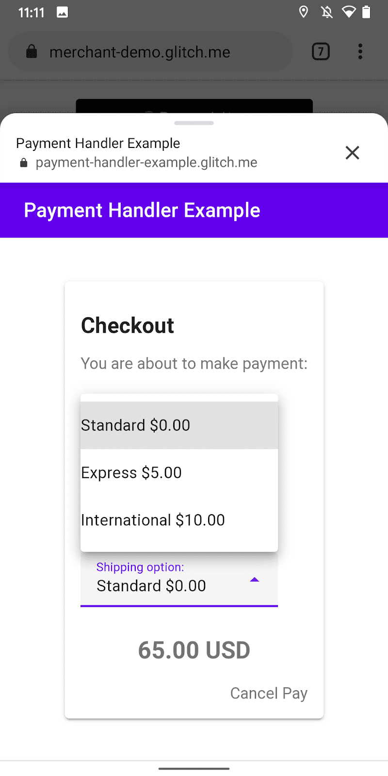 رابط کاربری انتخاب گزینه حمل و نقل