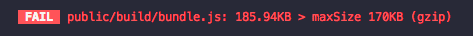 Failing bundlesize CLI test