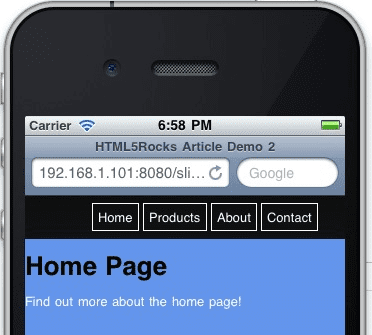 iPhone-Startseite