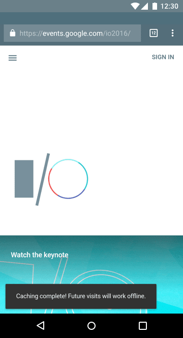 I/O 應用程式離線。