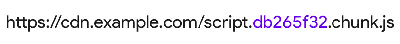 כתובת URL של סקריפט עם שם הגרסה.