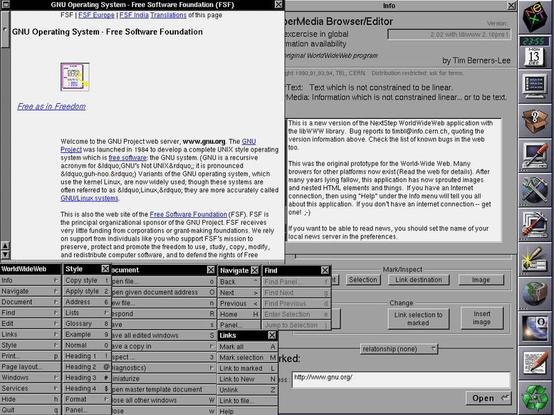 WorldWideWeb 浏览器中的白色网页