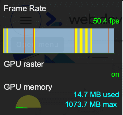 Frame-Rendering-Statistiken