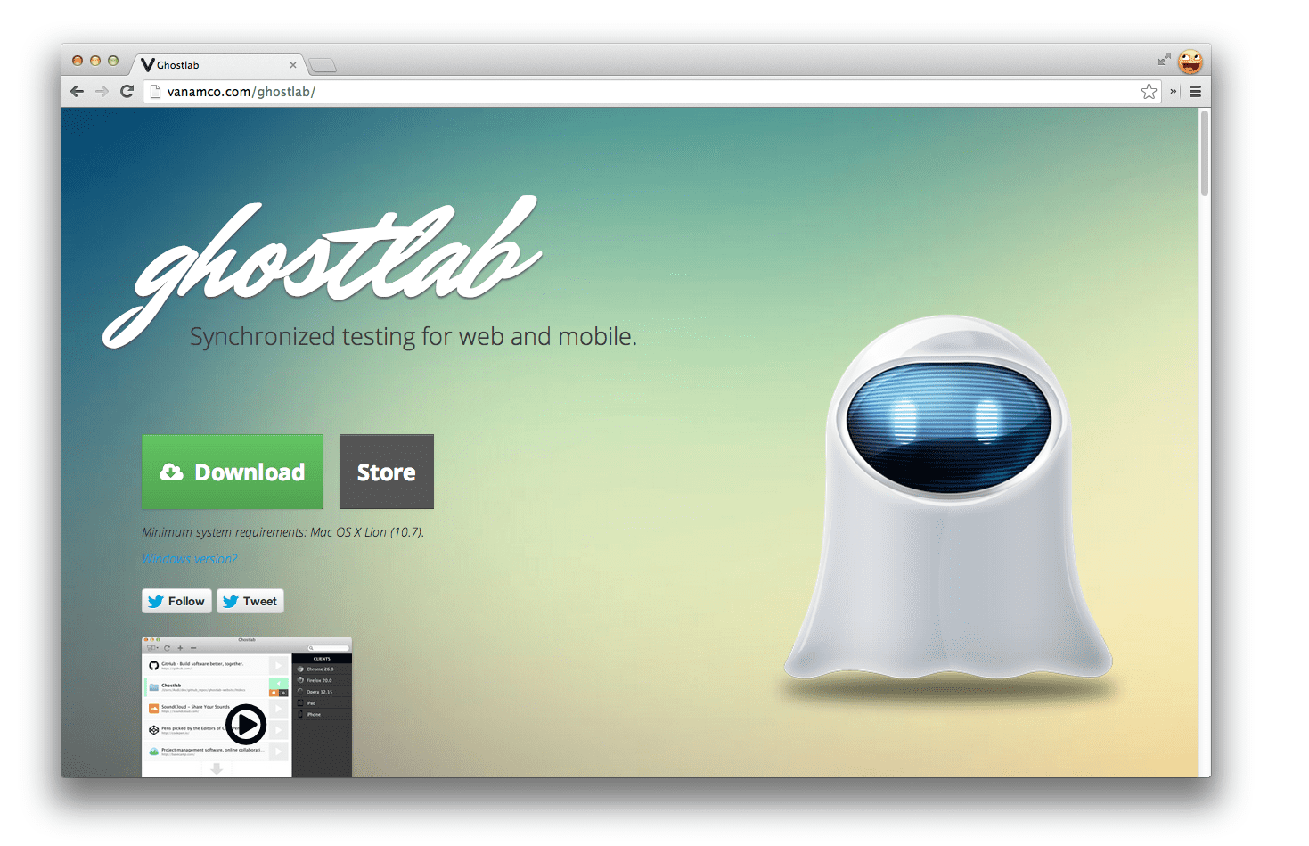 GhostLab para Mac de Vanamco
