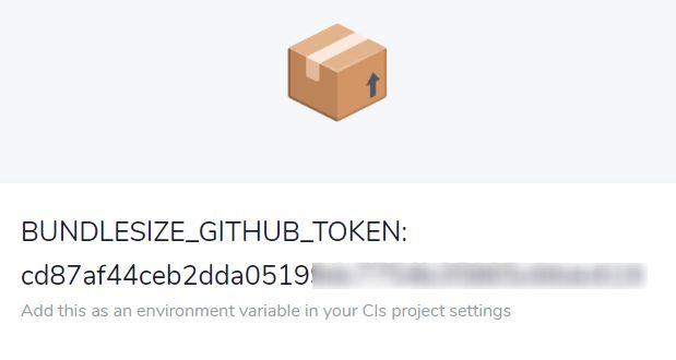 bundlesize token