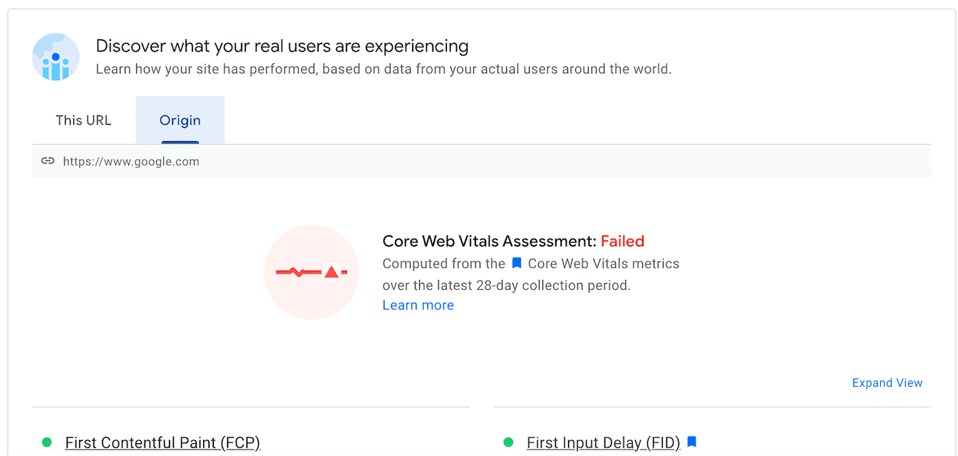 새로운 PageSpeed Insights 업데이트의 출처 요약