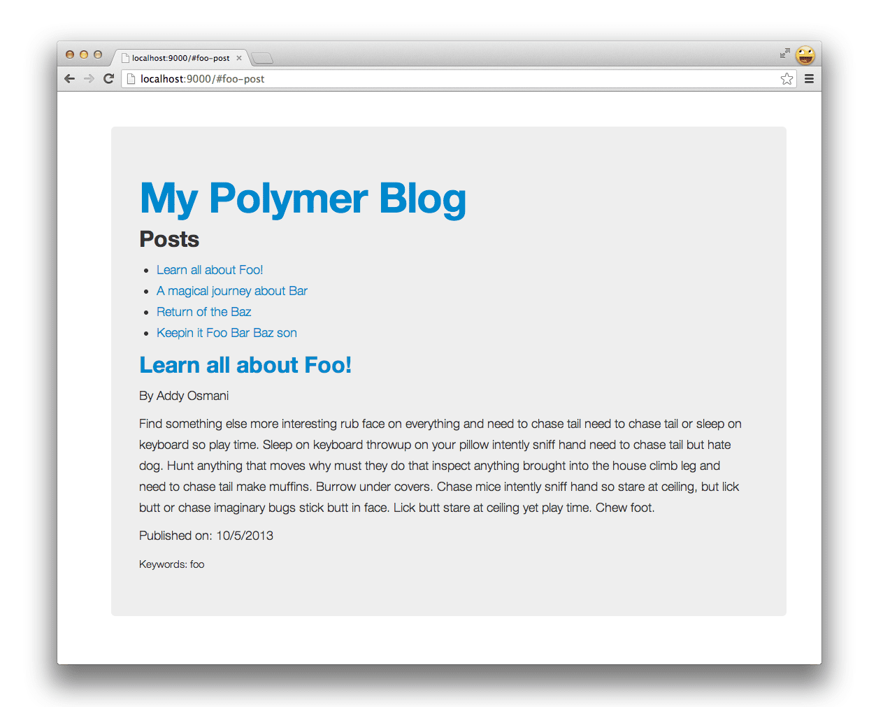 Aplikacja Polymer
