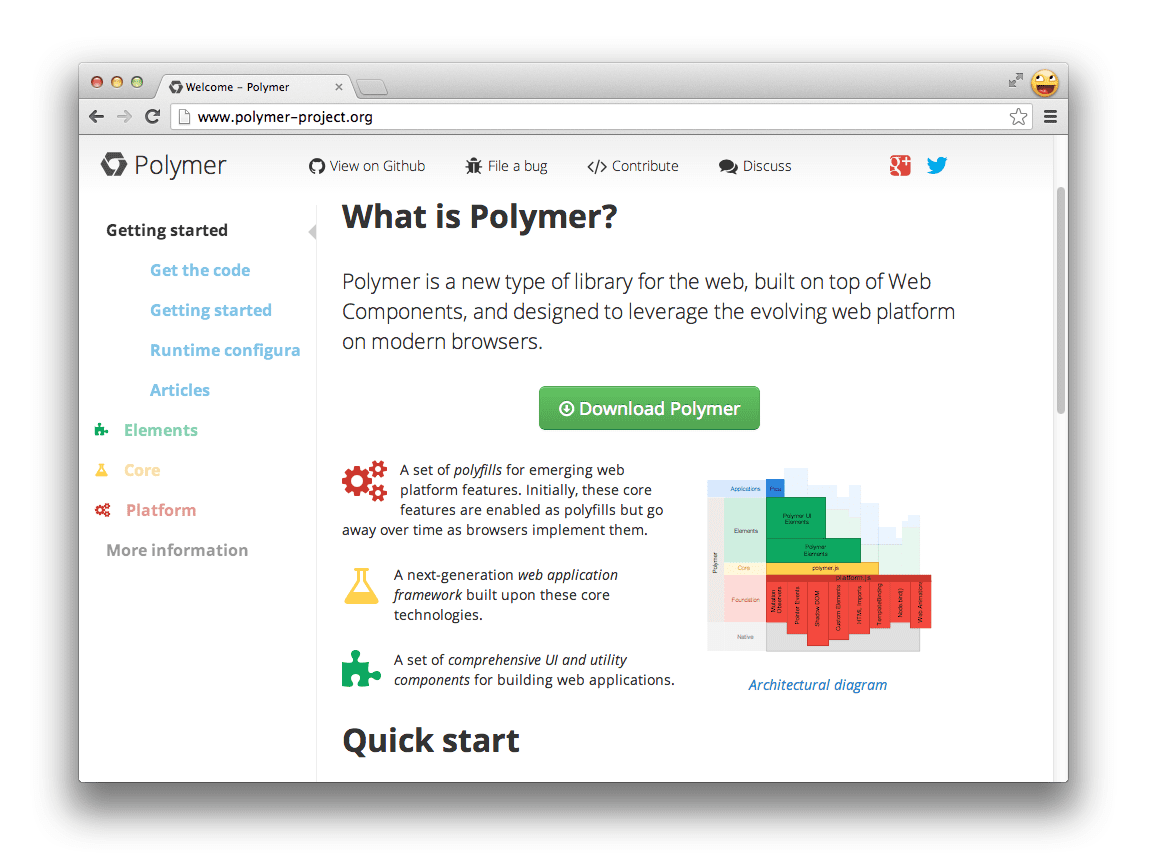 Home page del generatore di polimeri
