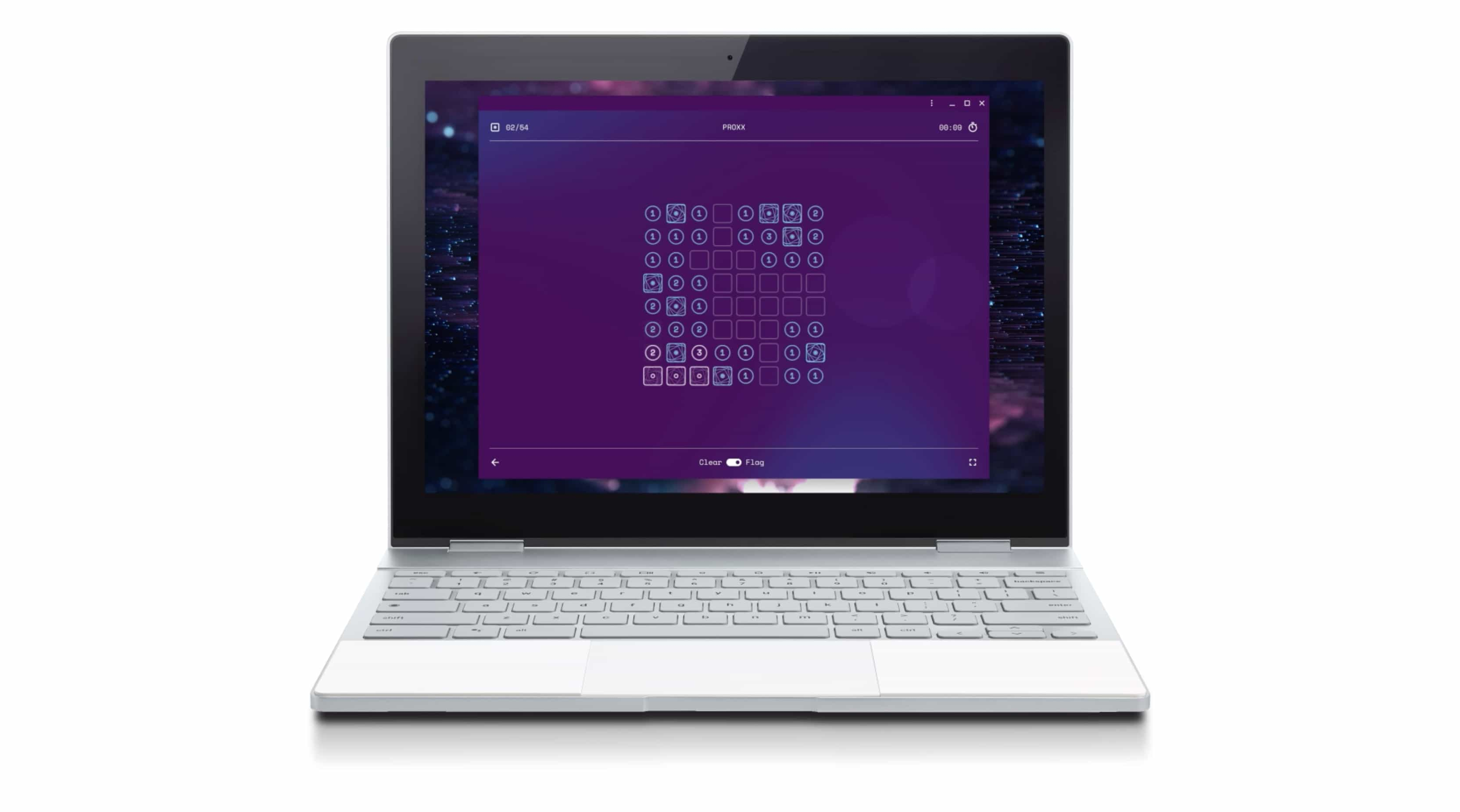 Un Pixelbook con PROXX in esecuzione