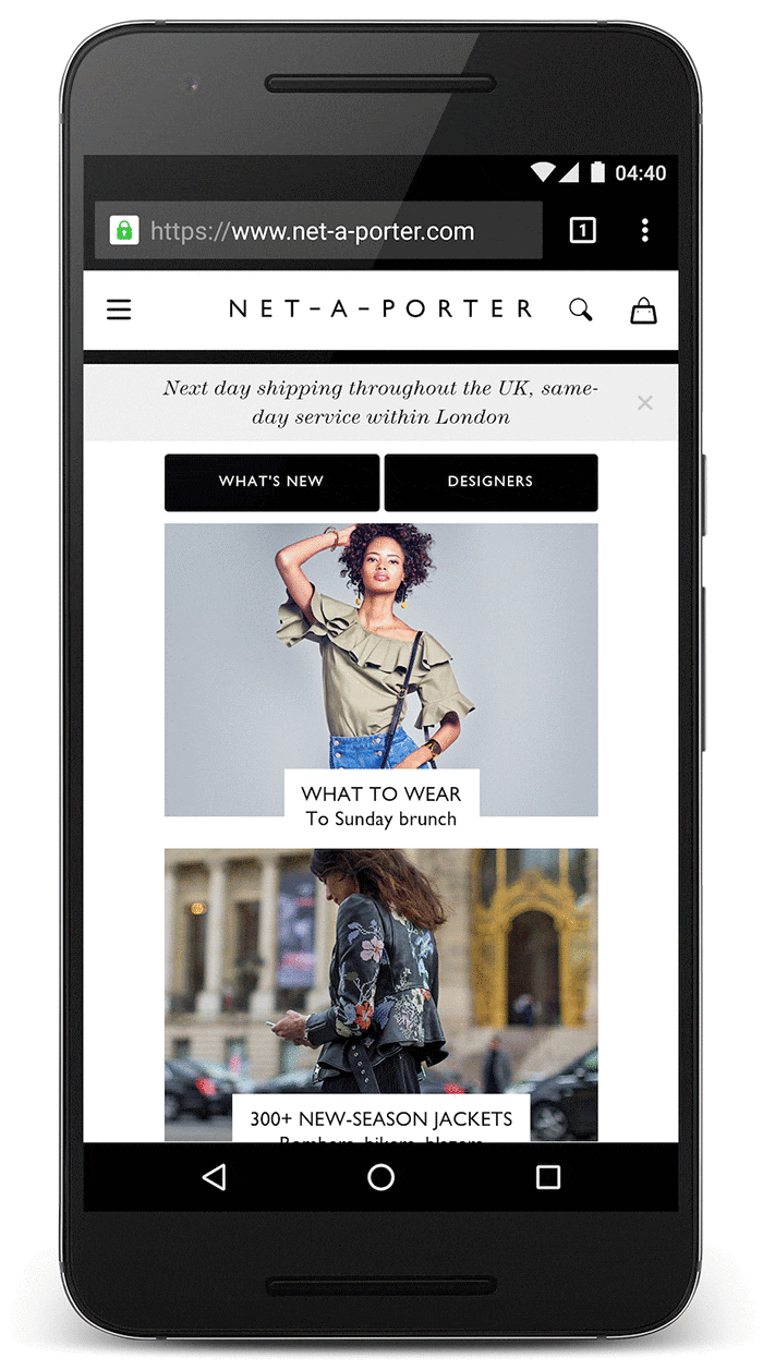 جزئیات Net-a-porter