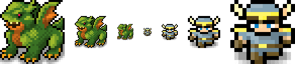 Onslaught! Arena pixel sizes