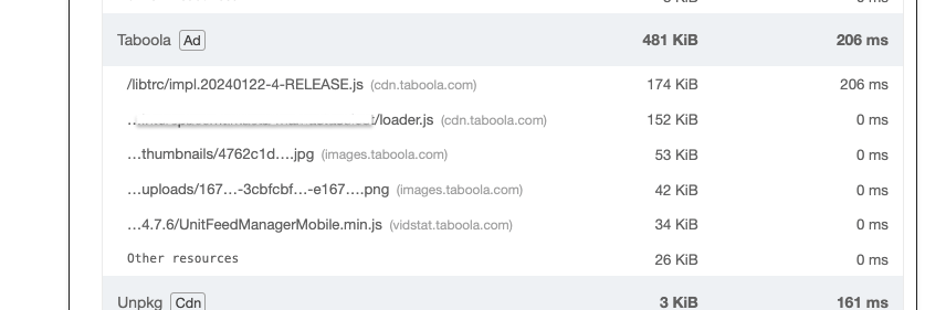 Capture d&#39;écran d&#39;un audit Lighthouse concernant le temps de blocage du thread principal après l&#39;application des nouveaux moteurs TRECS et de fondu des performances afin d&#39;améliorer le temps de blocage du thread principal. L&#39;audit a été réduit à 206 millisecondes seulement, contre 712 avant les optimisations.