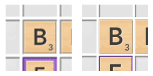 CSS ölçeklendirmesi (sol) ve yeniden çizim (sağ).