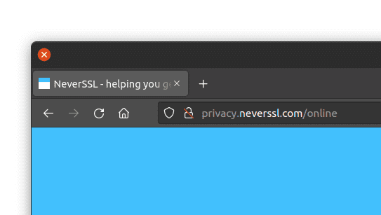 Firefox HTTP URL&#39;si uyarısı.