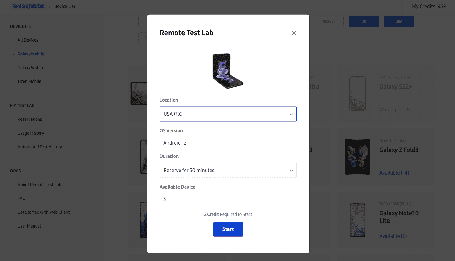 Remote Test Lab จาก Samsung กับโทรศัพท์แบบพับได้